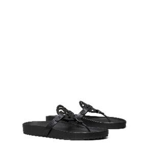 Tory Burch Miller Cloud Sandal Black GUC Size 9